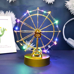 Ferris wheel model metal craft ornament Nordic desktop decor display creative home craft swinging toy
