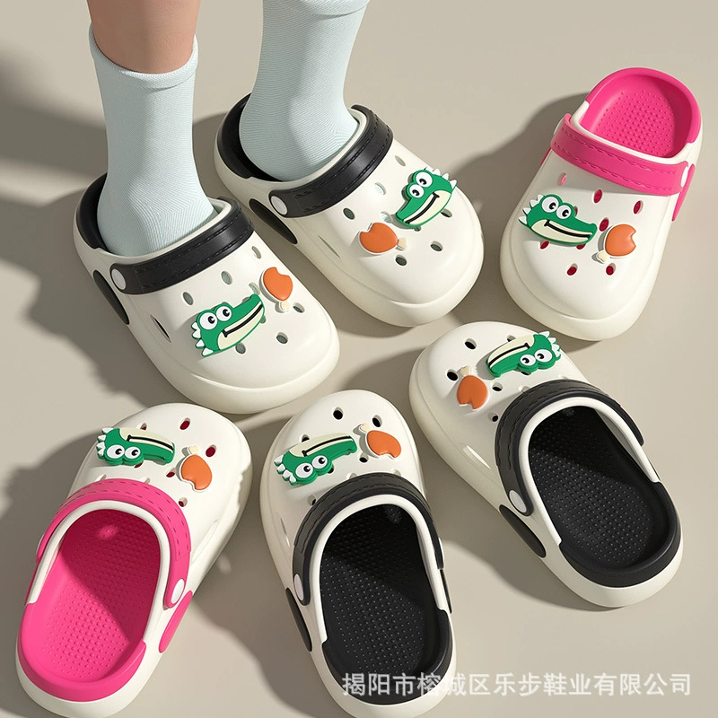 Детские тапочки для мальчиков на лето, 1 год, домашние, для малышей 3,5 года, девочки, сабо с мягкой подошвой и нескользящей носочной частью