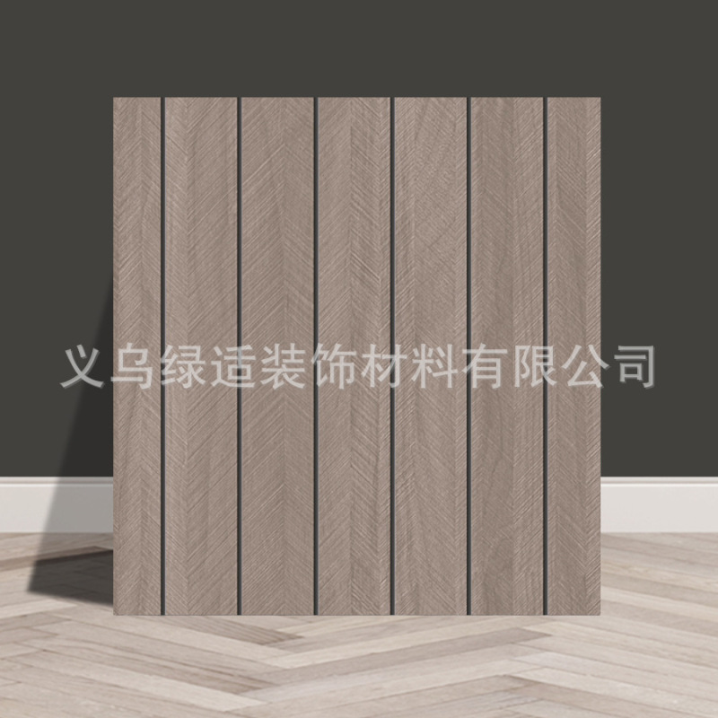 外贸工厂自粘木纹格栅条纹墙纸3d木纹格子背景墙贴纸temu贴标代发|undefined