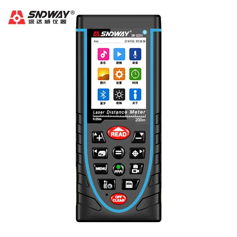 Лазерный дальномер SNDWAY SW-Q200 для дальнего действия, модель с 200m камерами и возможностью визуальной зарядки на открытом воздухе