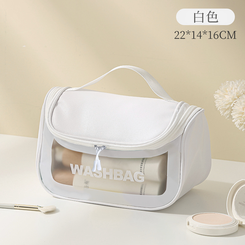 Artículos de tocador y bolsas curvas-blancas