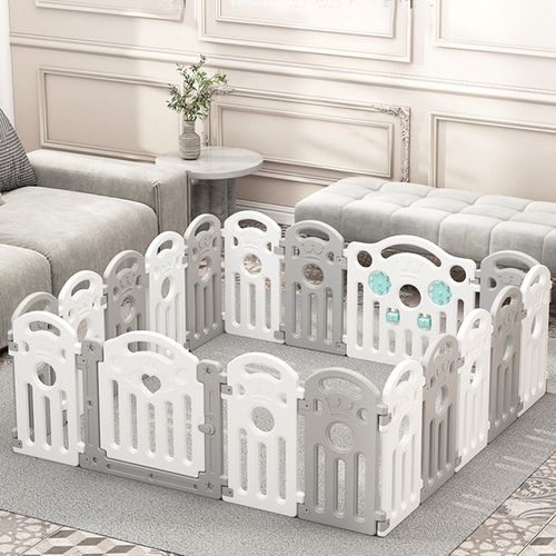 Baby fence children's play room round protective fence baby home crawling mat bed and floor dual-use toys