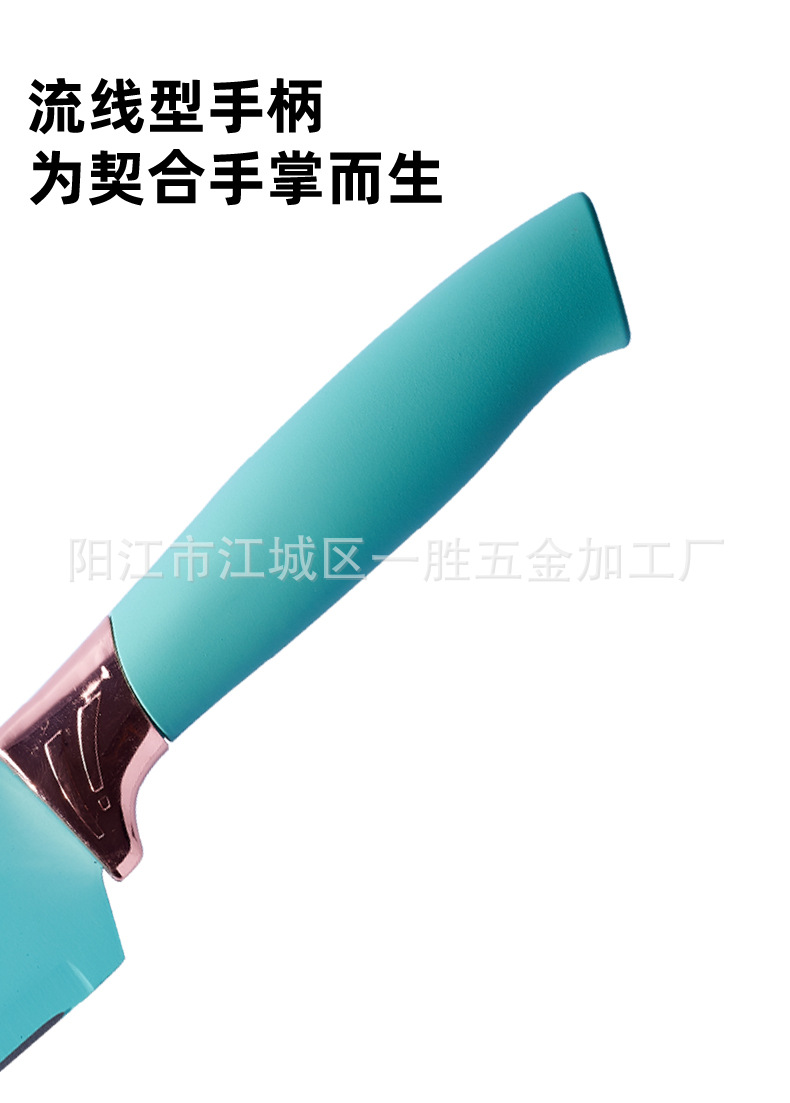 工厂直供厨具刀具套装19件套硅胶厨具套装17件套厨房用具组合套刀详情15