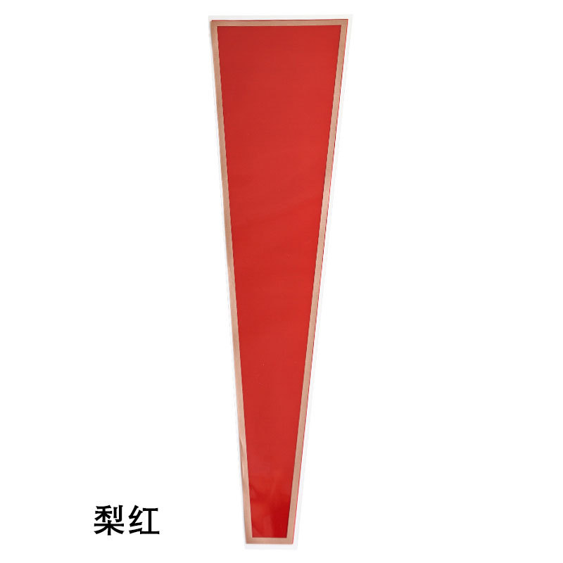 Huaxi Día de San Valentín Marco simple Bolsa de embalaje de flores Bolsa de tubo recto rosa Película opp Florería impermeable