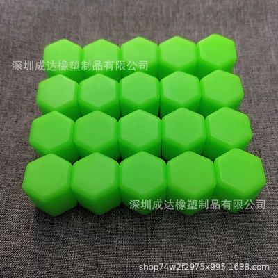 Tire Screw Cap 17mm Wheel: Other Automotive Exterior Supplies - fluorescent-green-no-17-set-of-20-pieces