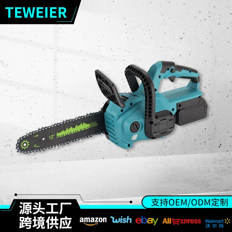 12inch Многофункциональная ручная электрическая цепная пила Деревообработка Садовая пила 16inch Лесозаготовительная пила Высокая мощность Внешняя торговля Бесщеточный литиевый электрический пильный набор