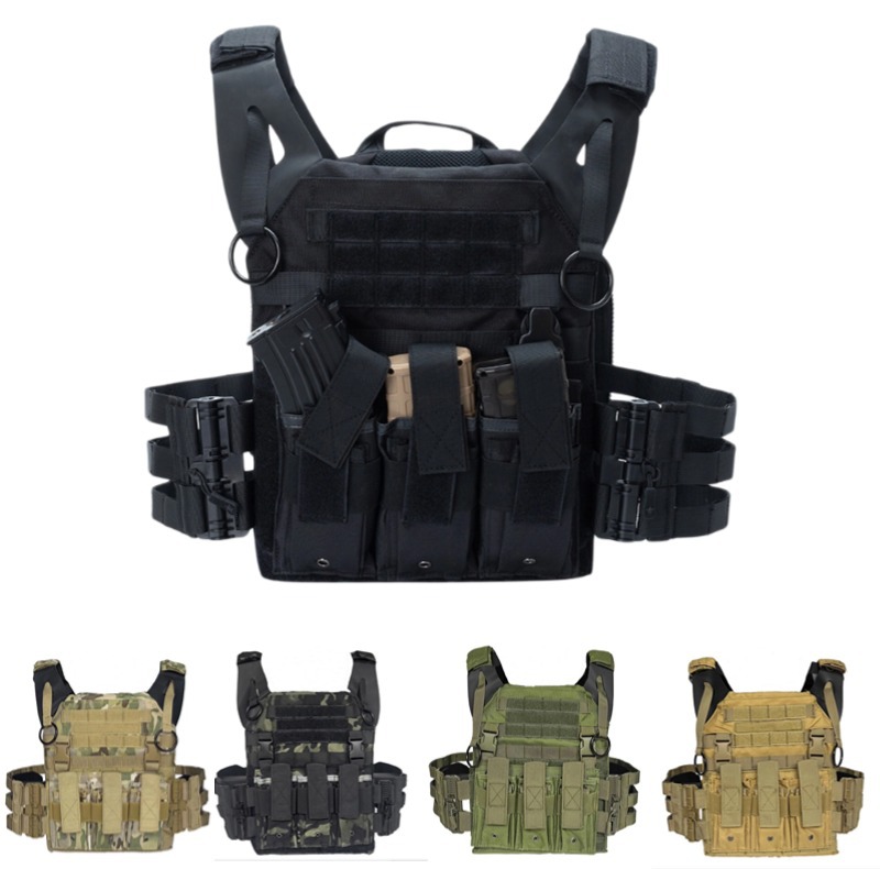 Amazon deportes al aire libre chaleco de combate de campo chaleco chaleco táctico resistente al desgaste chaleco de entrenamiento de camuflaje