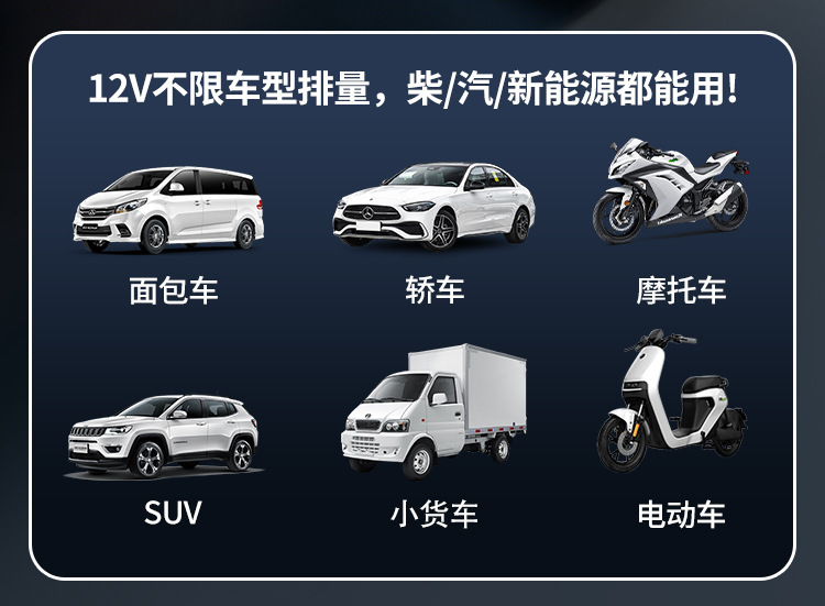 Car Air Pump, Emergency Start Power Supply, All-In-One Battery Charger, Emergency Jump Starter, Portable