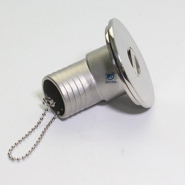 316加油口 弯管加油口 不锈钢加油口 船用五金 游艇配件 1-1/2