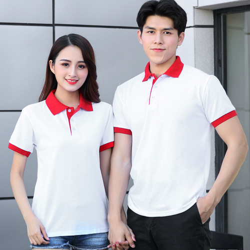 Waitress work uniform short-sleeve t-shirt summer attire for hotel, restaurant, dining, hotpot, milk tea, fast food store, women's workwear
