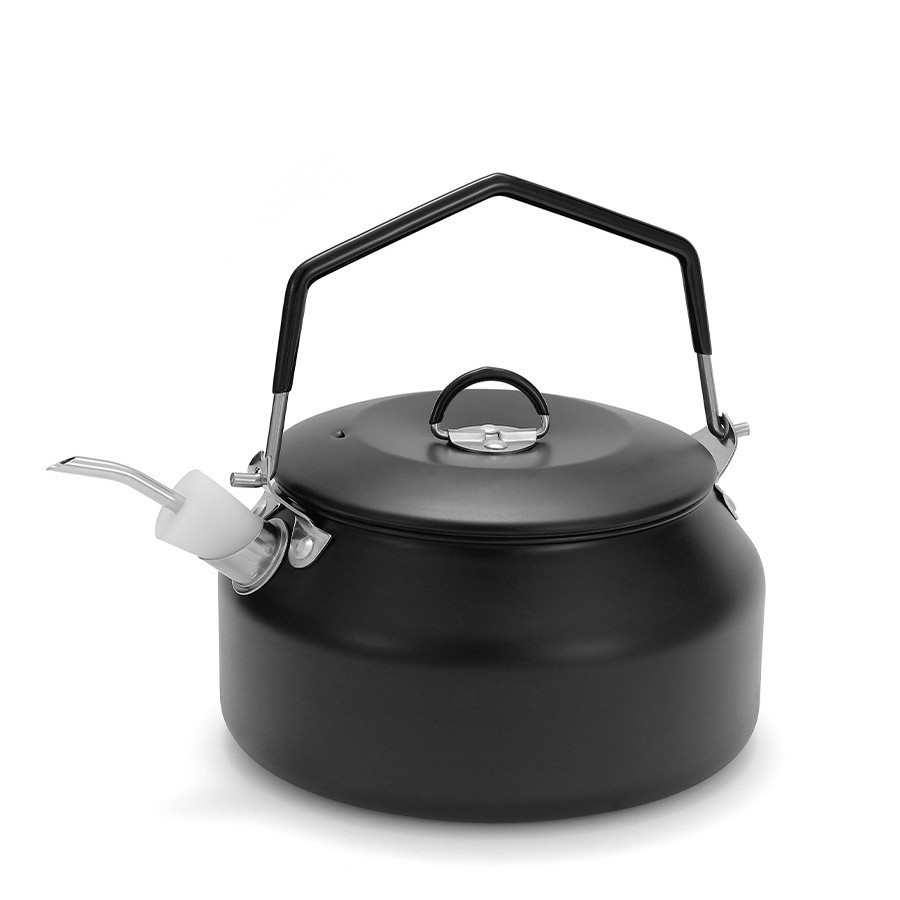 Bouilloire de camping en acier inoxydable 304, 1 L, avec bec verseur, portable, grande capacité_voghion.com