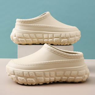 Slippers Women's Summer Breathable High-grade Thick Bottom Baotou Slippers EVA Non-stinky Feet Non-slip Wear-resistant Outer Wear Heel Sandals