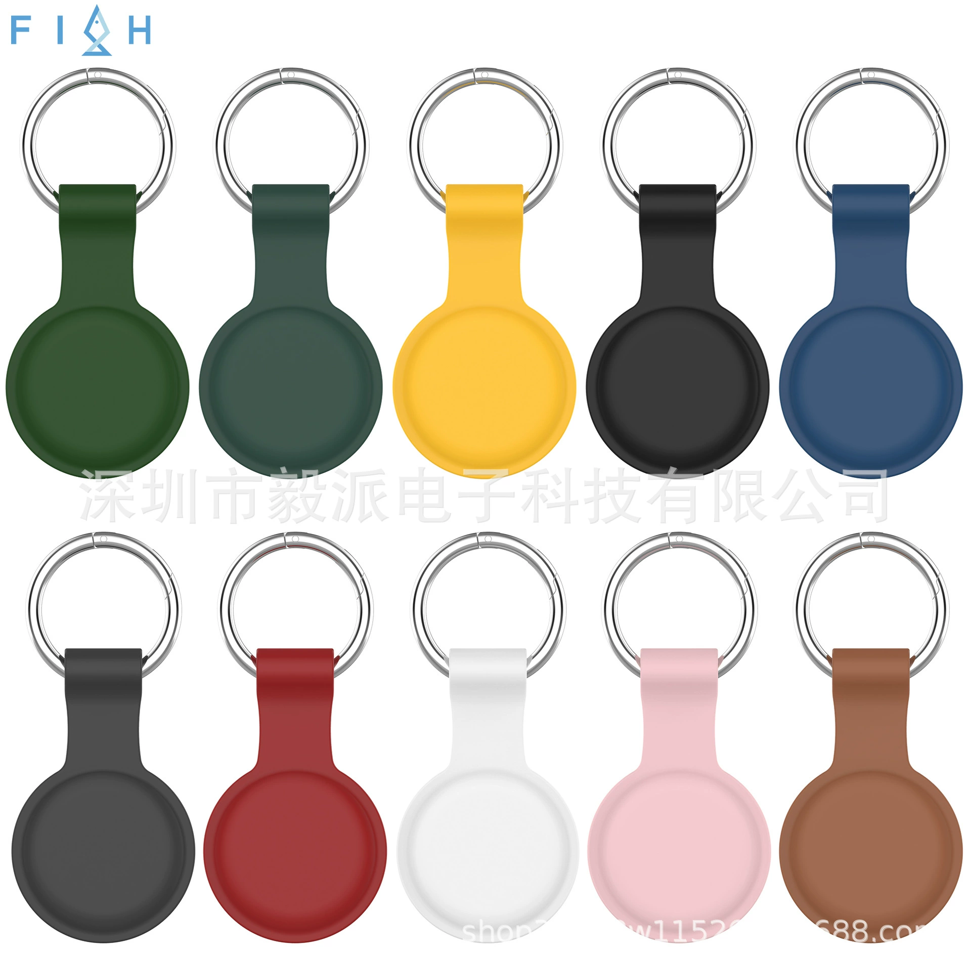 Yipai Electronics подходит для защитного чехла Airtags, локатор, трекер, против потери, полимерная крышка силиконовая, запас