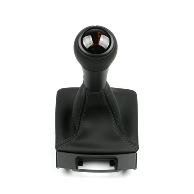 Cab and accessories: 718 Cayman, 911, Boxster, genuine - genuine-leather-cover-genuine-leather-gear-shift-knob-red