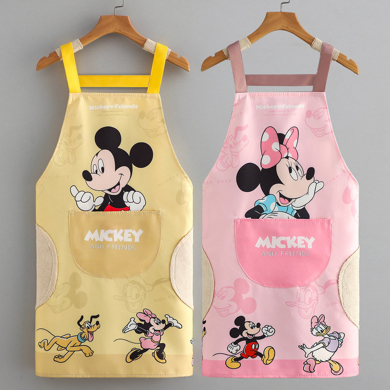 Disney Apron for Kitchen and Home Use 2026 New High-Value Workwear Waterproof and Oil-Resistant Cooking Workwear for Women Disney Apron for Kitchen and Home Use 2026 New High-Value Workwear Waterproof and Oil-Resistant Cooking Workwear for Women