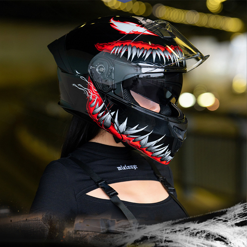 3C/Dot certificado casco de motocicleta para hombre invierno cálido casco expuesto veneno locomotora cuatro estaciones casco de seguridad universal