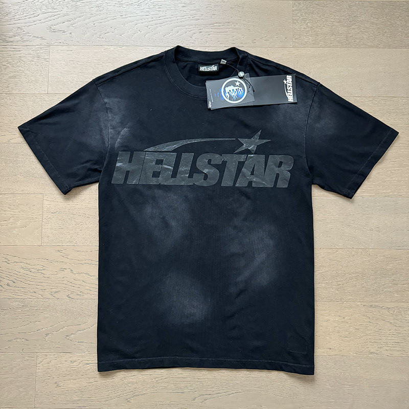 新型美潮Hの星シリーズプリント双紗純綿カジュアル男女夏カジュアルゆったり半袖tシャツ|undefined