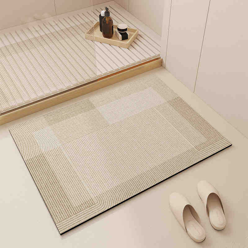 La alfombra de barro de diatomeas Wabifeng absorbe agua, es resistente a la suciedad y es fácil de cuidar.