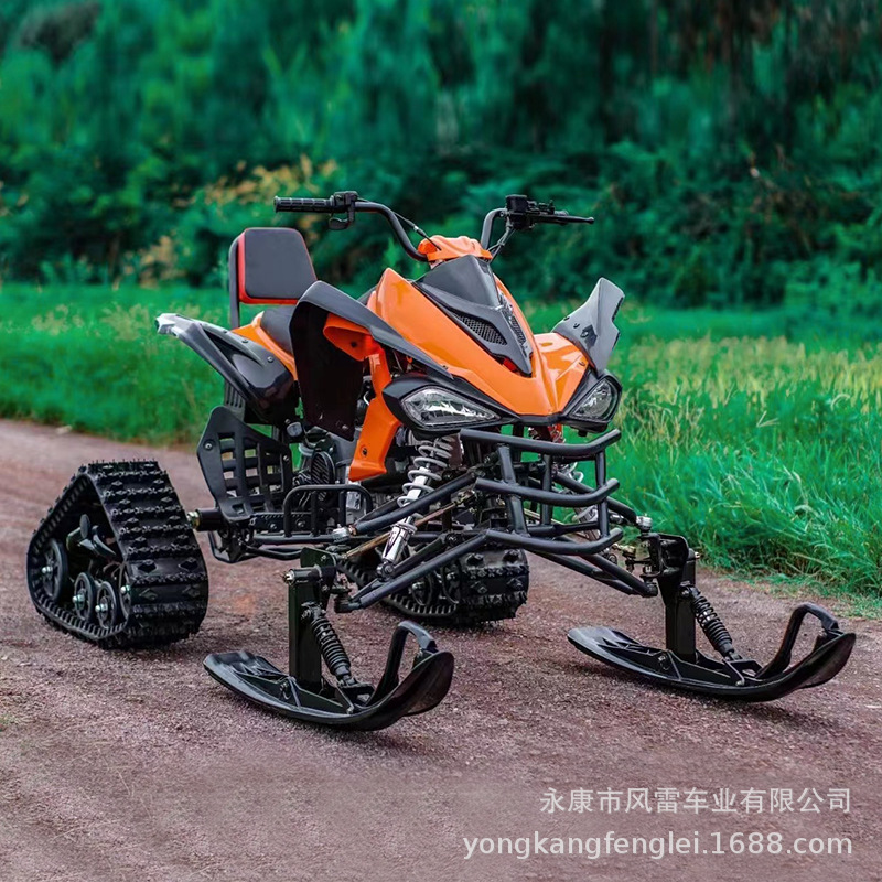 Moto de Nieve de Oruga de Hierro y Plástico con Transmisión por Cadena para Nieve image 3