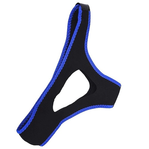 Anti-snoring gadget bandage snore stopper diving material triangle belt auxiliary device for snoring, turning over and mouth breathing correction