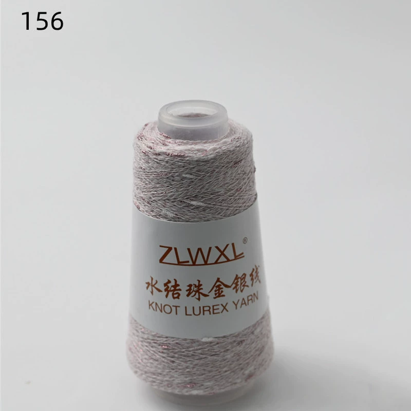 Woven silk threads handmade, 50 gram, gold and silver