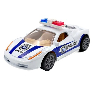 Children's police car metal toy car pull back alloy car 110 toy model boutique machine matching