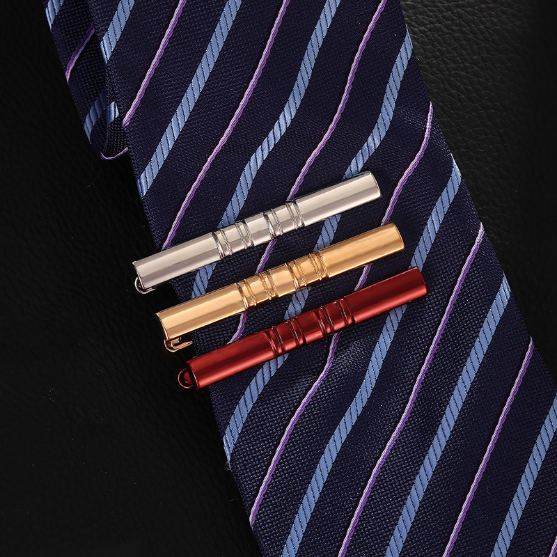 moda nuovo elettroforesi colore metallo rame fermacravatta semplice business fermacravatta accessori camicia decorazione_voghion.com
