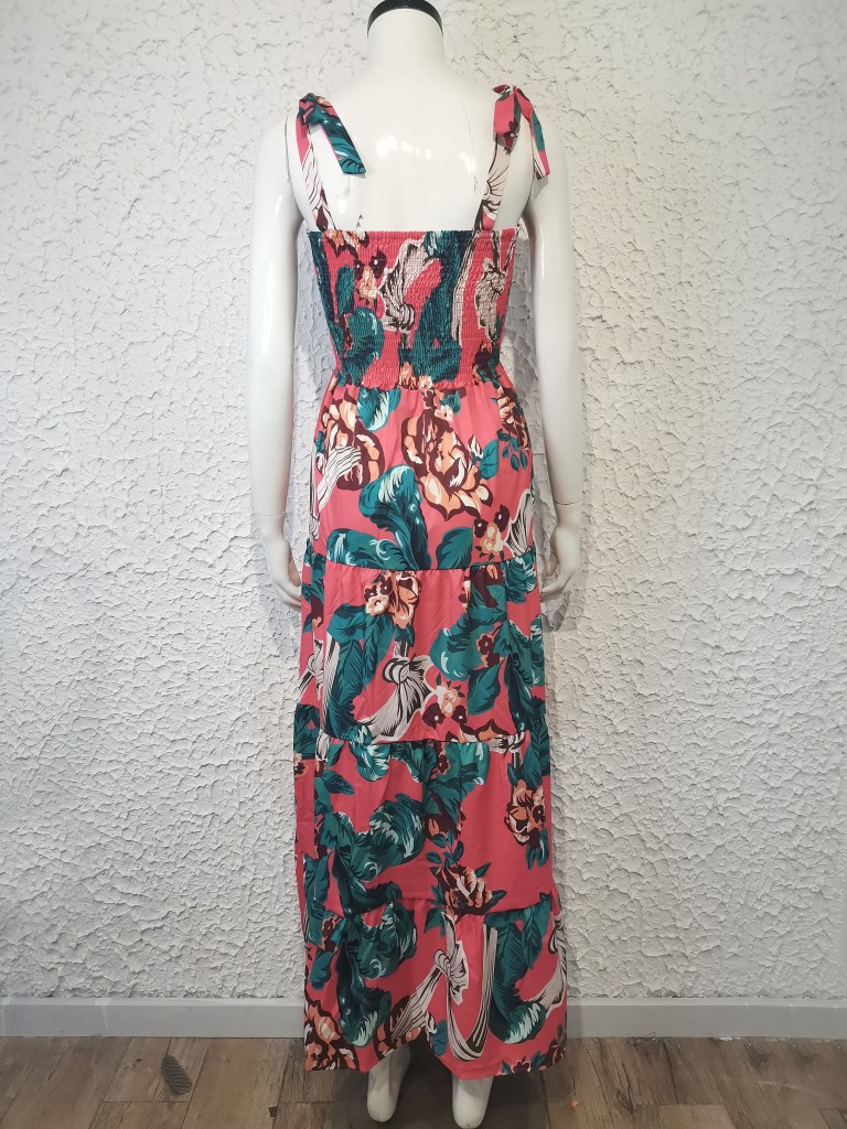 259g Weight Maxi Long Dress Dress Length Type Sleeveless Sleeve Length Regular Dress Dresses Type Regular Sleeve Sleeve Type Polyester Fabric Type High Waist Waist Line Daily Occasion Strap Neckline Regular Fit Fit Type Printing, Polka Dots Pattern Summer, Spring Season Women's Gender Elegant Style Wholesale Women's Elegant Printing Polka Dots Daily Strap Sleeveless Regular Dress 79