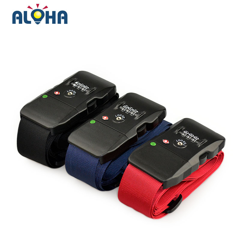 智能蓝牙防盗行李带 出国旅行箱包海关锁防丢打包带 报警绑带加固