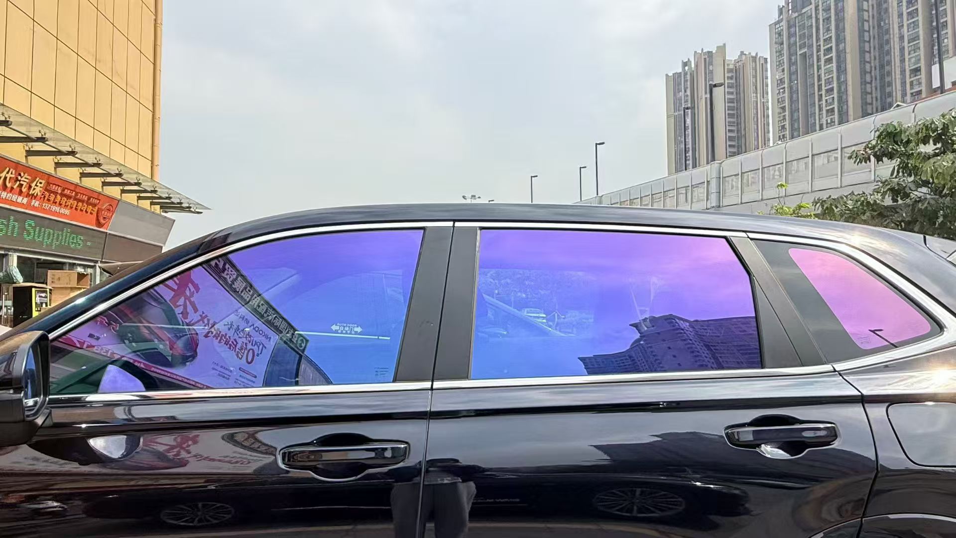 Colorful Chameleon Purple Series Car Solar Film Explosion-Proof Glass Film Sunscreen High Insulation Film Manufacturer Wholesale