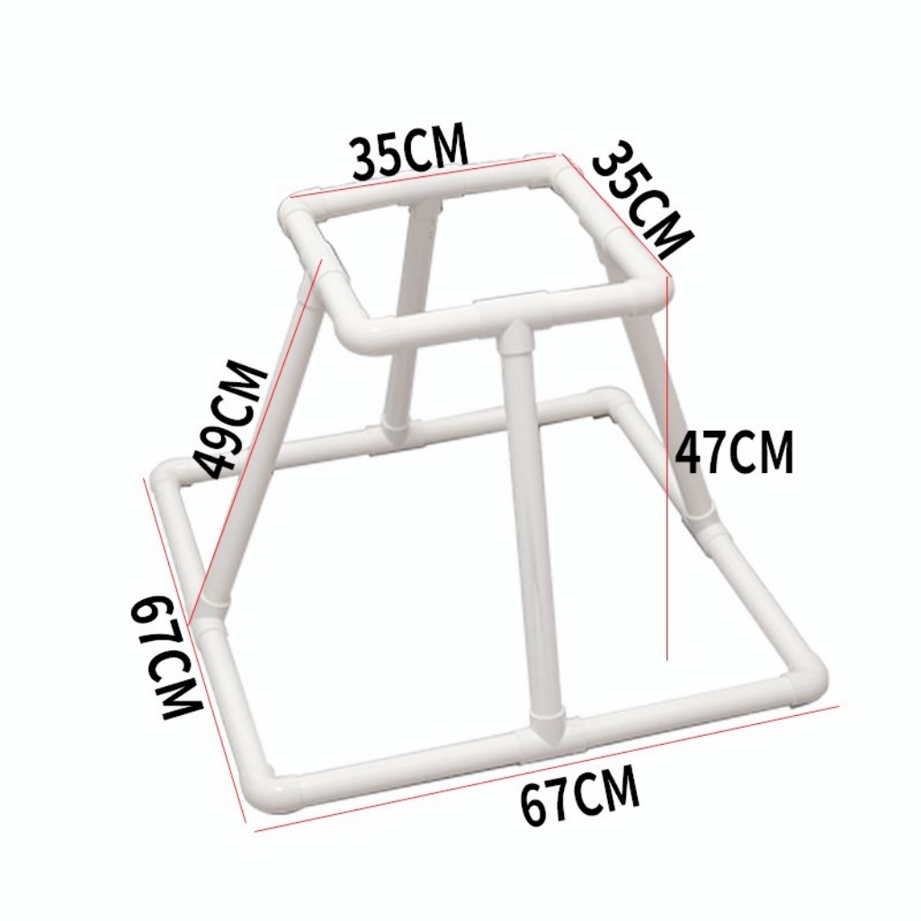 pvc管幼儿园区域塑料管拼接美工区架子摆台DIY表演架自然角水管架