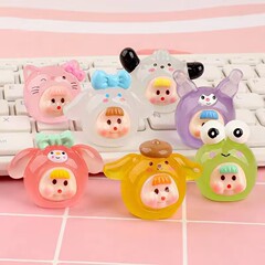 サンリオ多妹diyアクセサリークリームアクセサリーキーホルダーペンダントレジン置物幼稚園児プレゼント