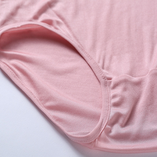 Yue Yue Silk High-Waisted Women's Underwear Summer Plus Size Mulberry Silk Seamless Comfortable Breathable Triangle Brief