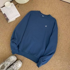 现货alo休闲圆领卫衣女新款秋季季宽松设计感运动情侣上衣