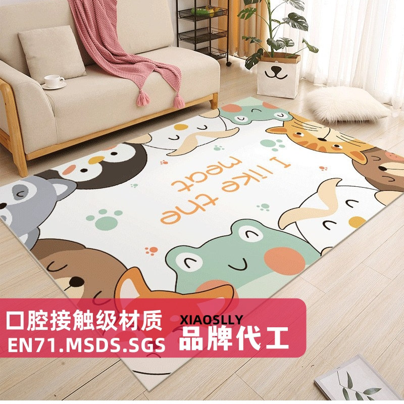 Xiaoslly Crawling Mat Tpu Thickened Wear-Resistant Anti-Fall Baby Tatami Fence Crawling Mat Educational Game Mat