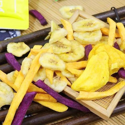 New Banyan Garden Mixed Fruit and Vegetable Crisps 180g Banana Dried Pineapple Mix Office Snacks