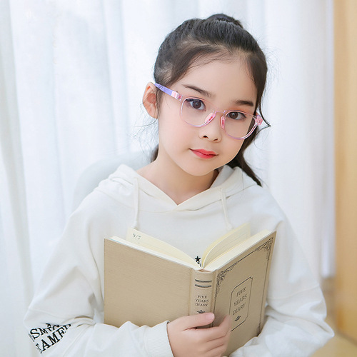 TRD-06新款儿童防蓝光眼镜男女小学生镜框配近视小孩硅胶眼镜5-14