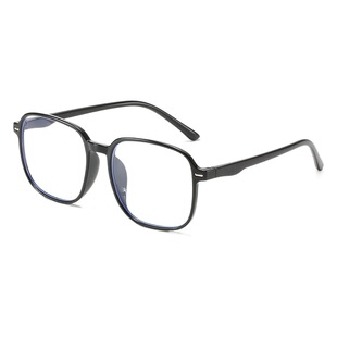 Anti-blue ray radiation protection glasses myopia women's plain large frame Internet celebrity style glasses frame can be equipped with degrees men's Korean fashion
