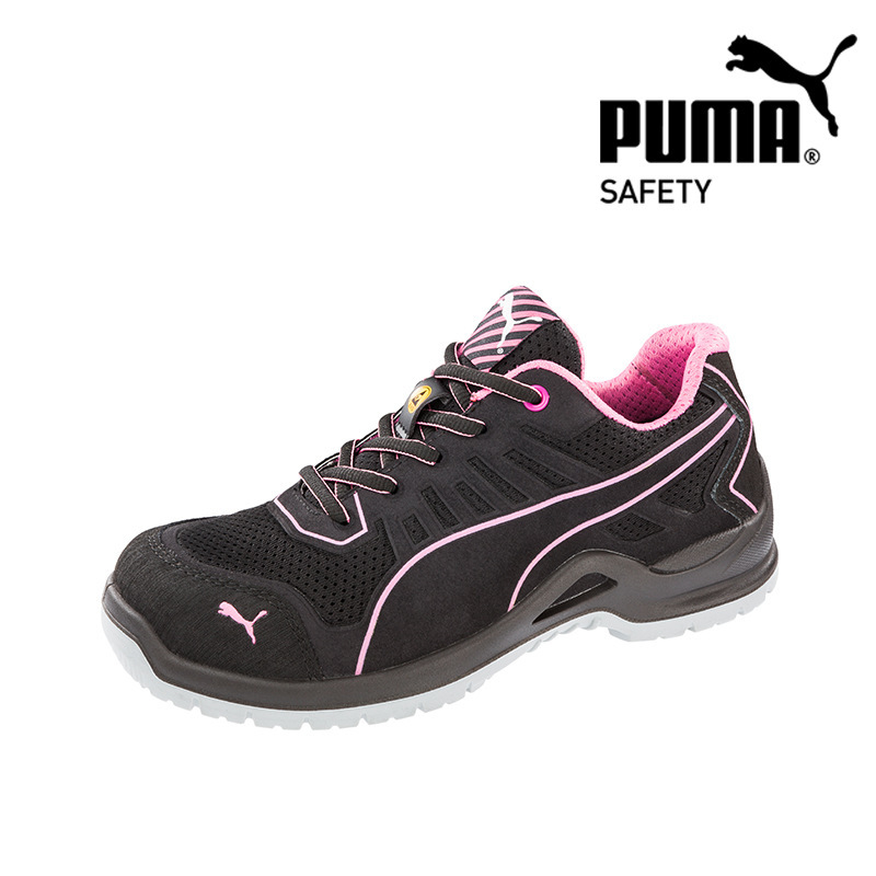 PUMA Puma safety shoes 644110 sports anti-smashing anti-puncture ESD anti-static rubber outsole SRC non-slip