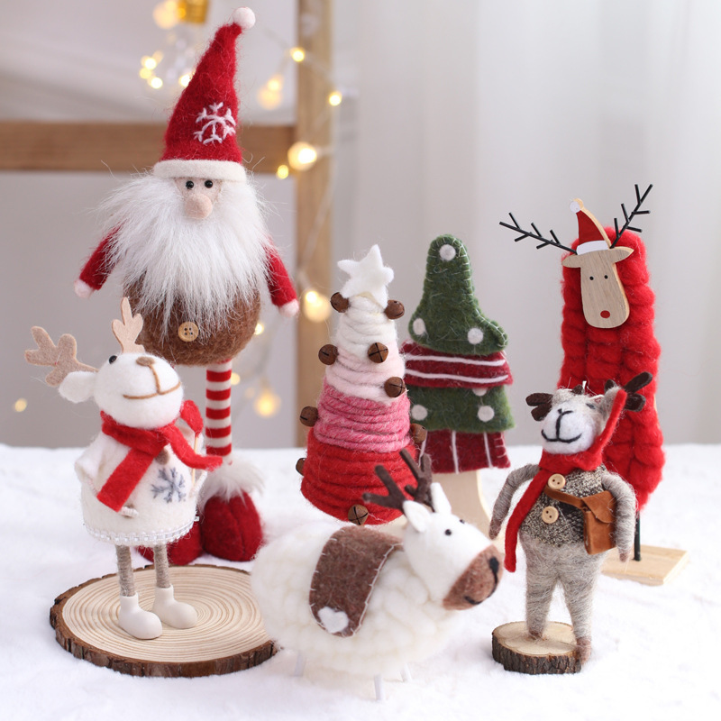 Mayorista Amazon Santa decora la escena muñeca creativa árbol de Navidad colgante decoración accesorios