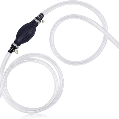 Large Thickened Pvc Hose Car Oil Pump Manual Oil Pump Suction Pump Siphon Pump Refueling Pipe Pump (Kempinq və səyahət) - basic-model-1-pump-2-iron-clips-12-08m-tubes