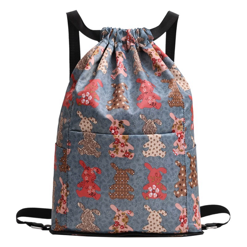 Складная дорожная сумка Сумка для фитнеса Мужская спортивная сумка для хранения на шнурке Легкий рюкзак с карманами Женская большая емкость