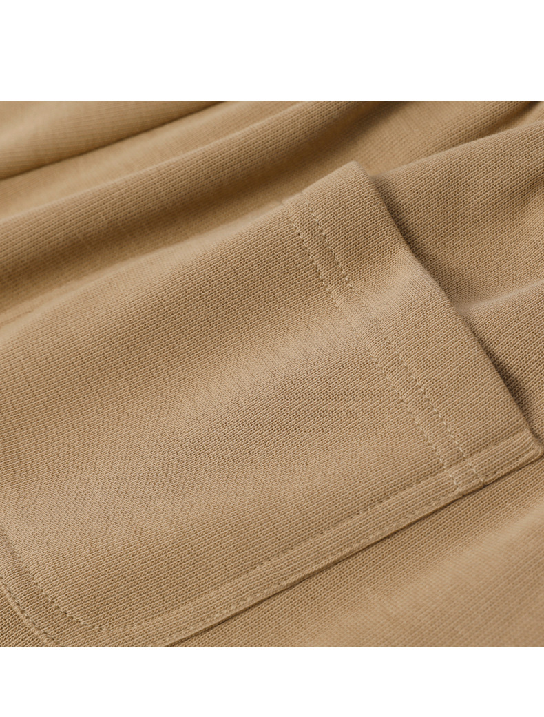 登爵男装 棉质日系复古重磅运动卫裤子 针织纯色螺纹束口小脚休