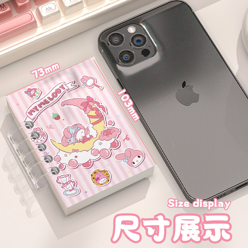新款A7库洛米高颜值可爱小本子少女多功能通用笔记本随身记事本|undefined