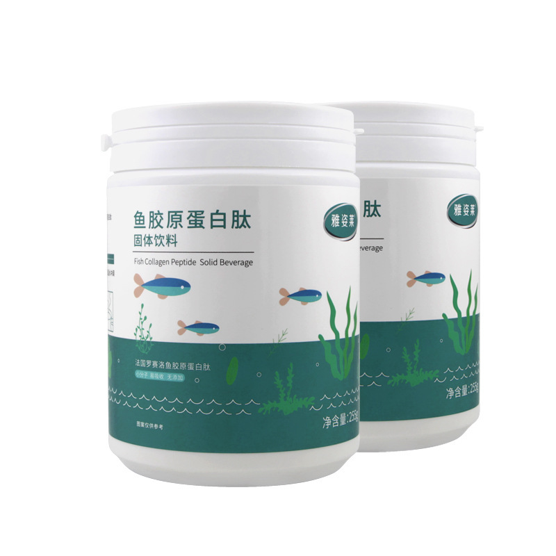フランスのロザロ魚のコラーゲンのペプチドの元の純粋な粉はタラの小分子のペプチドの精華の粉の経口液の状態を加水分解して飲みます。|undefined