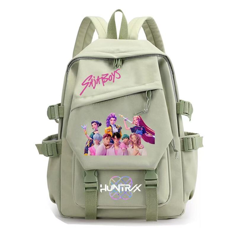 KPOP猎魔女团电影周边印花周边印花周边双肩背包青少年学生书包|undefined