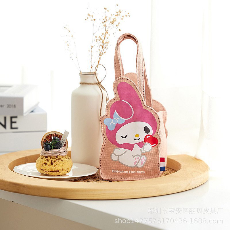 Big Sale Melody Water Bottle Bag Cartoon Cute Three-Dimensional Handbag Sweet Girly Heart Canvas Handbag Big Sale Melody Water Bottle Bag Cartoon Cute Three-Dimensional Handbag Sweet Girly Heart Canvas Handbag
