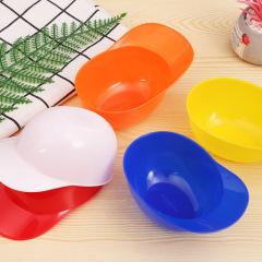 プラスチック野球帽アイスクリームボウルキャンディーボウルアイスクリーム帽子ボウルはロゴを印刷できます