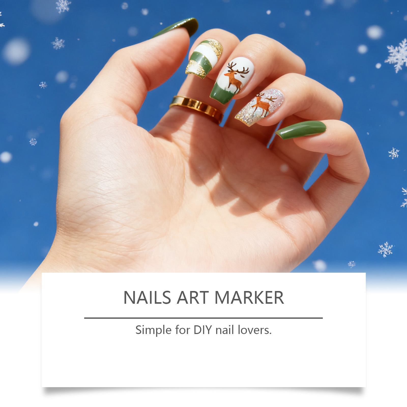 Christmas Nail Art Graffiti Pen For Precise Detail And Design_voghion.com