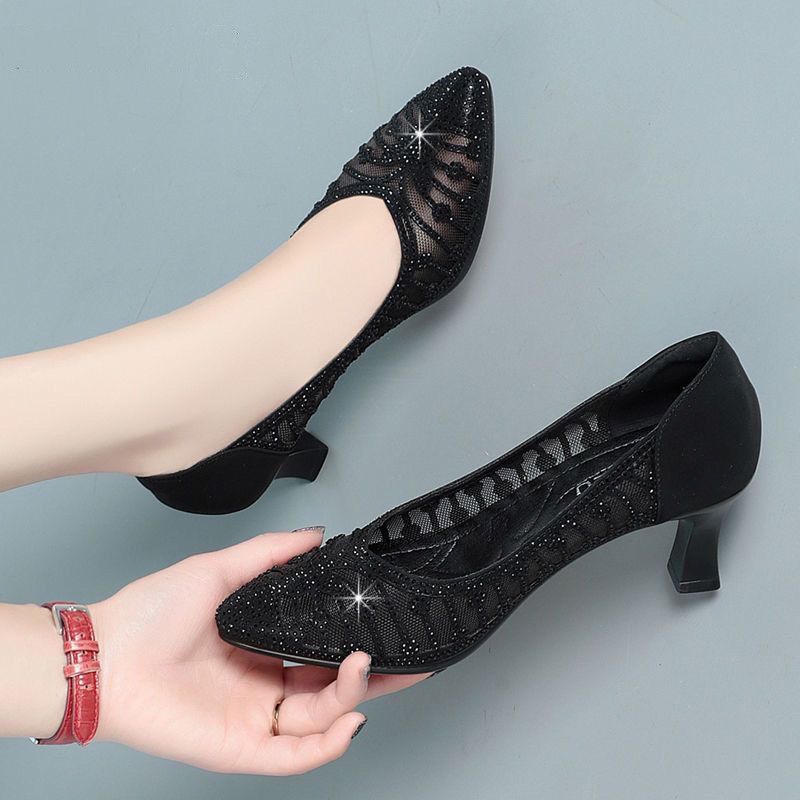 Mesh summer women's shoes low-cut